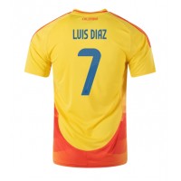 Kolumbia Luis Diaz #7 Domáci futbalový dres Copa America 2024 Krátky Rukáv